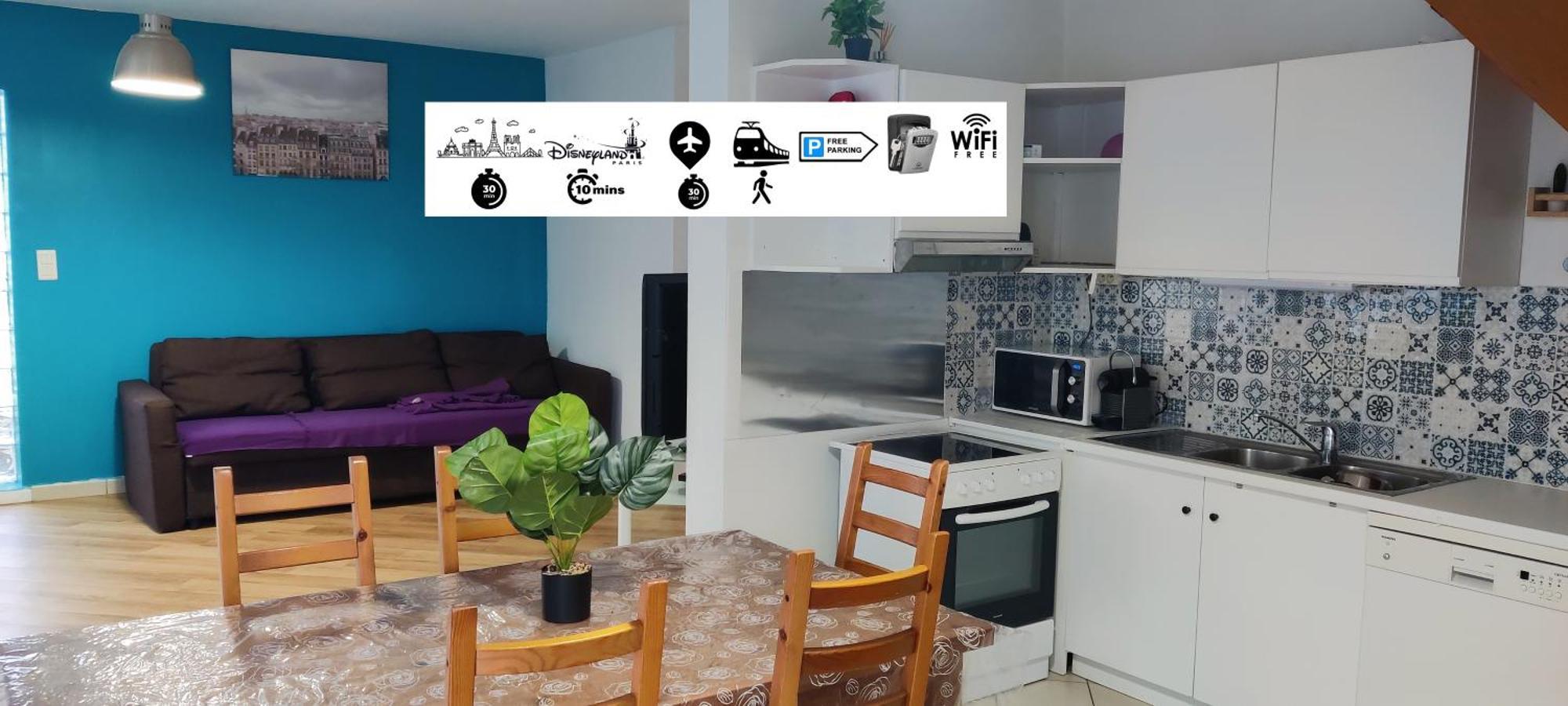 House Near Disneyland And Paris Apartman Bussy-Saint-Georges Kültér fotó